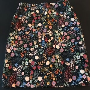 Philosophy skinny skirt multi-print